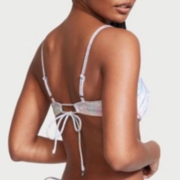 Victorias Secret Ruched Wicked Push Up without padding Bikini Top tweedy - Picture 6 of 6